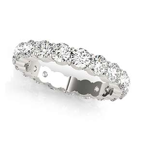 14k White Gold Diamond Eternity Ring