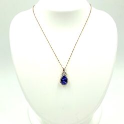 Kallati Tanzanite and Diamond necklace