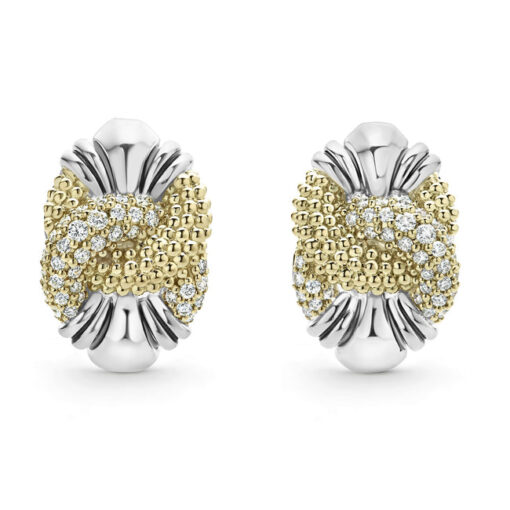LAGOS Caviar Lux Caviar Diamond Knot Earrings - Image 2