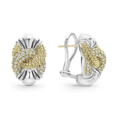 LAGOS Caviar Lux Caviar Diamond Knot Earrings
