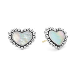 LAGOS Maya Mother of Pearl Heart Stud Earrings