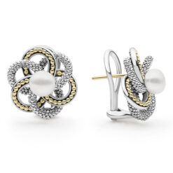 LAGOS Luna Love Knot Pearl Earrings