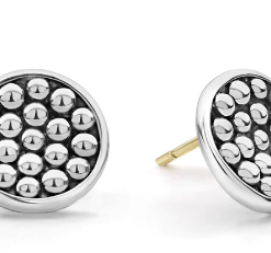 Lagos caviar stud earrings