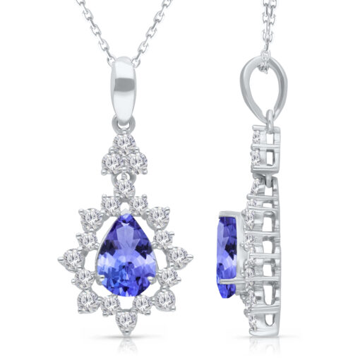 Kallati White gold Tanzanite Pendant