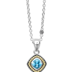 Lagos RITTENHOUSE Swiss Blue Topaz Pendant Necklace