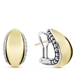 Lagos Gold Station Caviar Huggie Earrings
