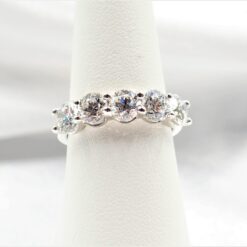 Lab grown 5 diamond 1.33 ctw band