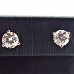 Lab Grown 4 Carat diamond earrings