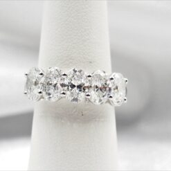 Lab Grown 3 Carat 5 Diamond band