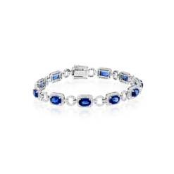 Simon G. 18k White Gold Gemstone Bracelet