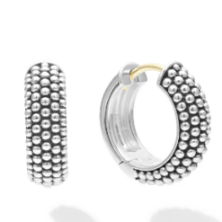 Lagos Signature Caviar  Caviar Huggie Earrings