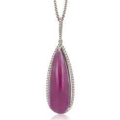 Zeghani ZP423-A Tourmaline Pendant necklace