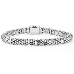 Sterling Silver Caviar Bracelet